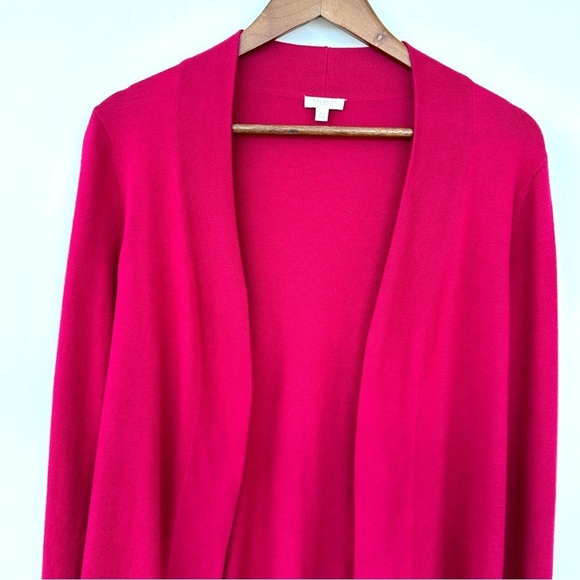 Talbots open cardigan in a cotton blend knit, straight cut, form fitting - Picture 3 of 11
